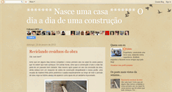 Desktop Screenshot of nasceumacasa.blogspot.com