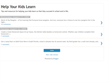 Tablet Screenshot of helpyourkidslearn.blogspot.com