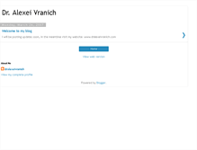 Tablet Screenshot of alexeivranich.blogspot.com