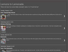 Tablet Screenshot of lemondstolemonade.blogspot.com