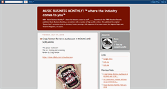 Desktop Screenshot of musicbusinessmonthly.blogspot.com
