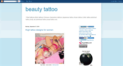 Desktop Screenshot of beautytatto0.blogspot.com