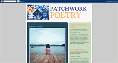 Desktop Screenshot of patchworkpoetry.blogspot.com