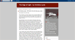 Desktop Screenshot of chris-theedgeoflight.blogspot.com
