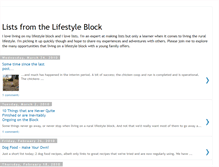 Tablet Screenshot of lifestyleblocklists.blogspot.com