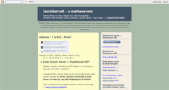 Desktop Screenshot of laszloberndt.blogspot.com
