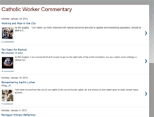 Tablet Screenshot of catholicworkercommentary.blogspot.com