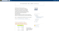 Desktop Screenshot of fuentesdeano-avila.blogspot.com