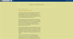 Desktop Screenshot of mens-health-blog.blogspot.com