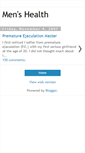 Mobile Screenshot of mens-health-blog.blogspot.com
