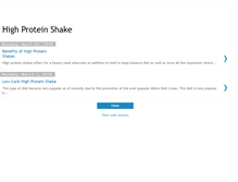 Tablet Screenshot of high-protein-shake.blogspot.com