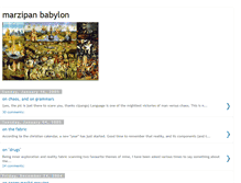 Tablet Screenshot of marzipanbabylon.blogspot.com
