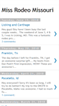 Mobile Screenshot of missrodeomissouripageant.blogspot.com