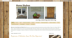 Desktop Screenshot of homeshalom.blogspot.com