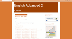 Desktop Screenshot of englishadvanced2.blogspot.com