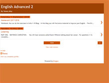 Tablet Screenshot of englishadvanced2.blogspot.com