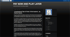 Desktop Screenshot of paynowplaylaterconcept.blogspot.com