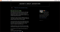 Desktop Screenshot of masonsgreatadventure.blogspot.com