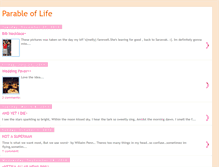 Tablet Screenshot of parableoflife.blogspot.com