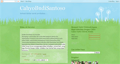 Desktop Screenshot of cahyobudisantoso.blogspot.com