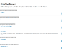 Tablet Screenshot of creativepowers.blogspot.com
