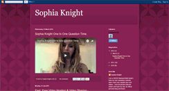 Desktop Screenshot of misssophiaknight.blogspot.com