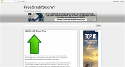 Desktop Screenshot of freecreditscore1.blogspot.com