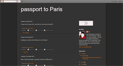 Desktop Screenshot of passportparis.blogspot.com