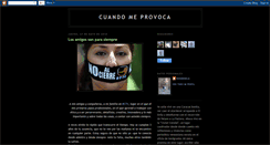 Desktop Screenshot of cuandomeprovoca.blogspot.com