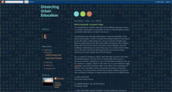 Desktop Screenshot of dissectingurbaneducation.blogspot.com