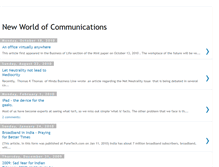 Tablet Screenshot of newworldofcommunications.blogspot.com