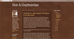 Desktop Screenshot of notaguybrarian.blogspot.com