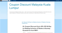 Desktop Screenshot of coupondiscountmalaysia.blogspot.com