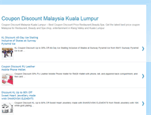 Tablet Screenshot of coupondiscountmalaysia.blogspot.com