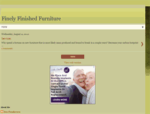 Tablet Screenshot of finelyfinishedfurniture.blogspot.com