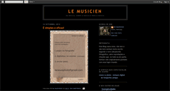 Desktop Screenshot of le-musicien.blogspot.com