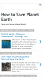 Mobile Screenshot of how-to-save-planet-earth.blogspot.com