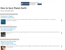Tablet Screenshot of how-to-save-planet-earth.blogspot.com