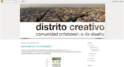 Desktop Screenshot of distritocreativo.blogspot.com