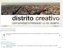 Tablet Screenshot of distritocreativo.blogspot.com