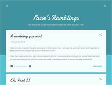 Tablet Screenshot of faciesramblings.blogspot.com