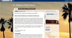 Desktop Screenshot of drdebbieshealthnews.blogspot.com