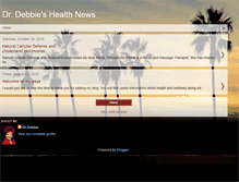 Tablet Screenshot of drdebbieshealthnews.blogspot.com
