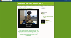 Desktop Screenshot of ckdoghealthydiet.blogspot.com