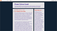 Desktop Screenshot of fourliveslost.blogspot.com