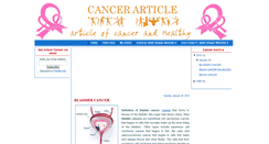 Desktop Screenshot of cancer-life-healthy.blogspot.com