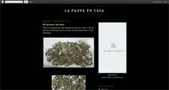 Desktop Screenshot of lafaunaencasa.blogspot.com
