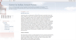 Desktop Screenshot of indianarmedforcescareer.blogspot.com