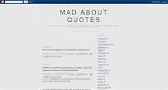 Desktop Screenshot of madaboutquotes.blogspot.com