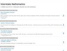 Tablet Screenshot of interstatemath.blogspot.com